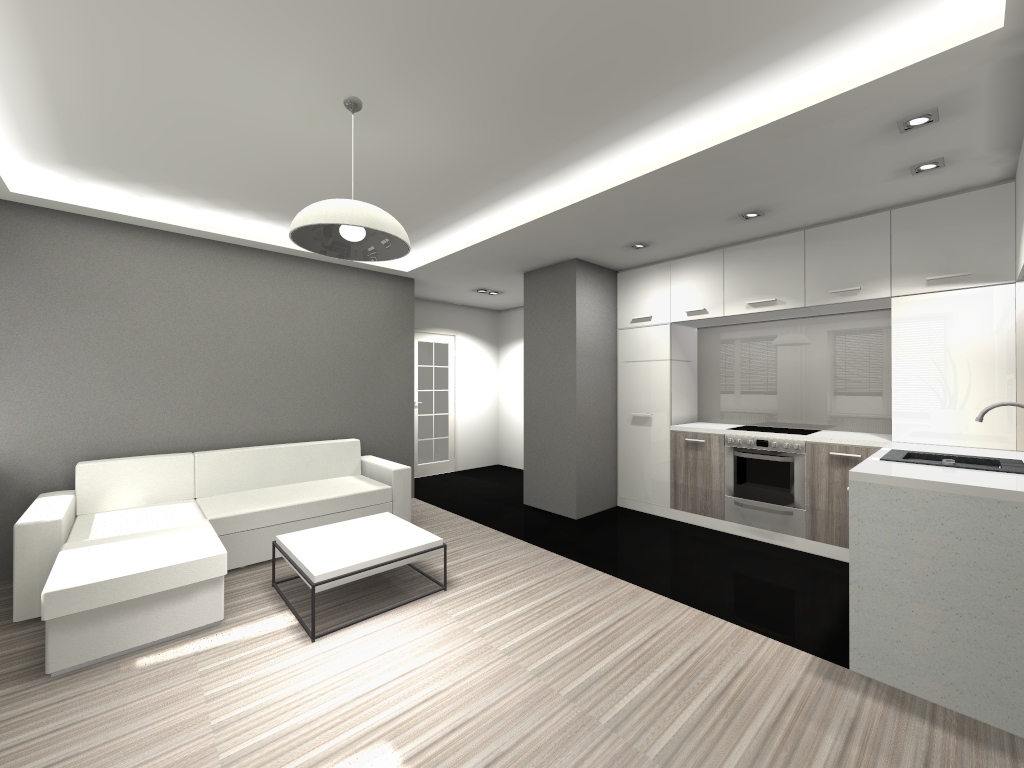 Asymetria projektowanie wnętrz, architektura wnętrz, aranżacja wnętrz Jad -> Kuchnia Z Salonem Projekt Asymetria projektowanie wnętrz, architektura wnętrz, aranżacja wnętrz Jad -> Kuchnia Z Salonem Projekt